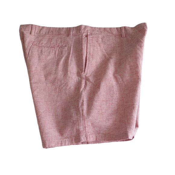 NWT Old Navy Size 40 Ultimate Slim Built In Flex Red Stripe Linen Blend Shorts - Picture 4 of 14
